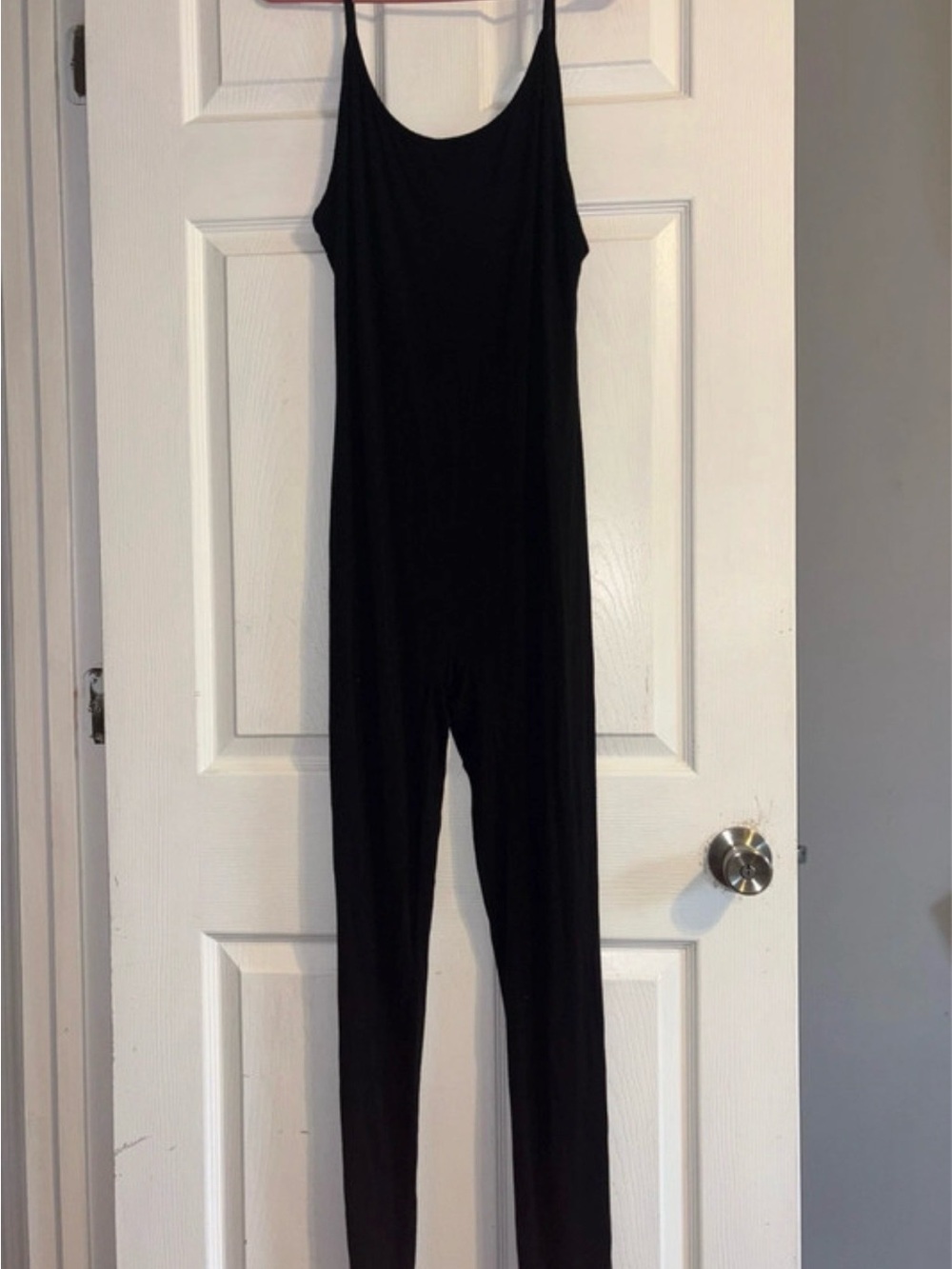 Fashion Nova Black Slim Strap Jumpsuit